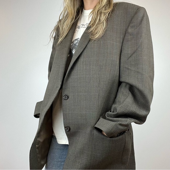 Vintage Ralph Lauren 100% Wool Plaid Preppy Style Jacket Blazer stunning large - Picture 12 of 16